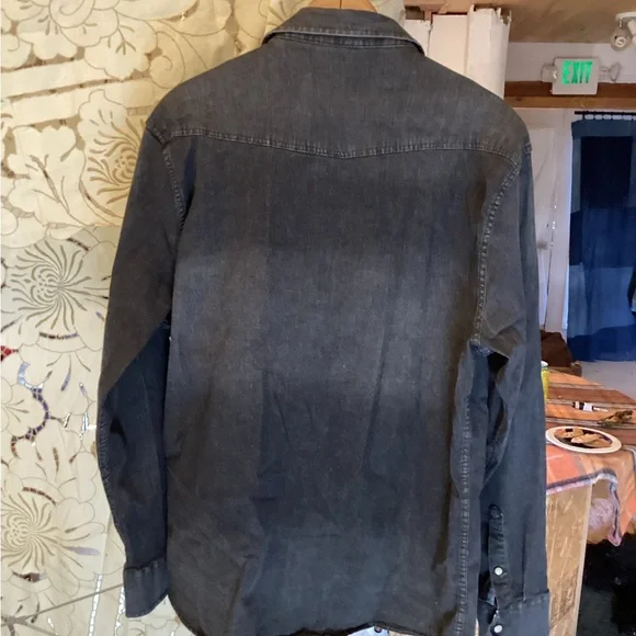 Flag & Anthem Shirt Mens XL Western Snap Button Long Sleeve Casual - Picture 11 of 12